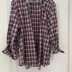 Boss Red and Blue Casual Button Down Shirt